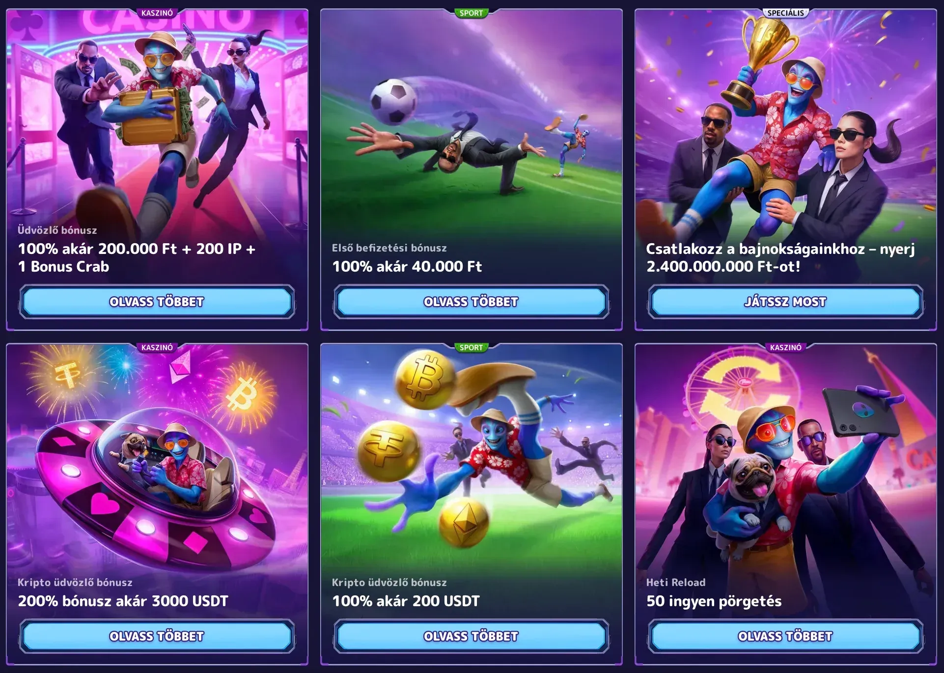 Promóciók az Alfcasino