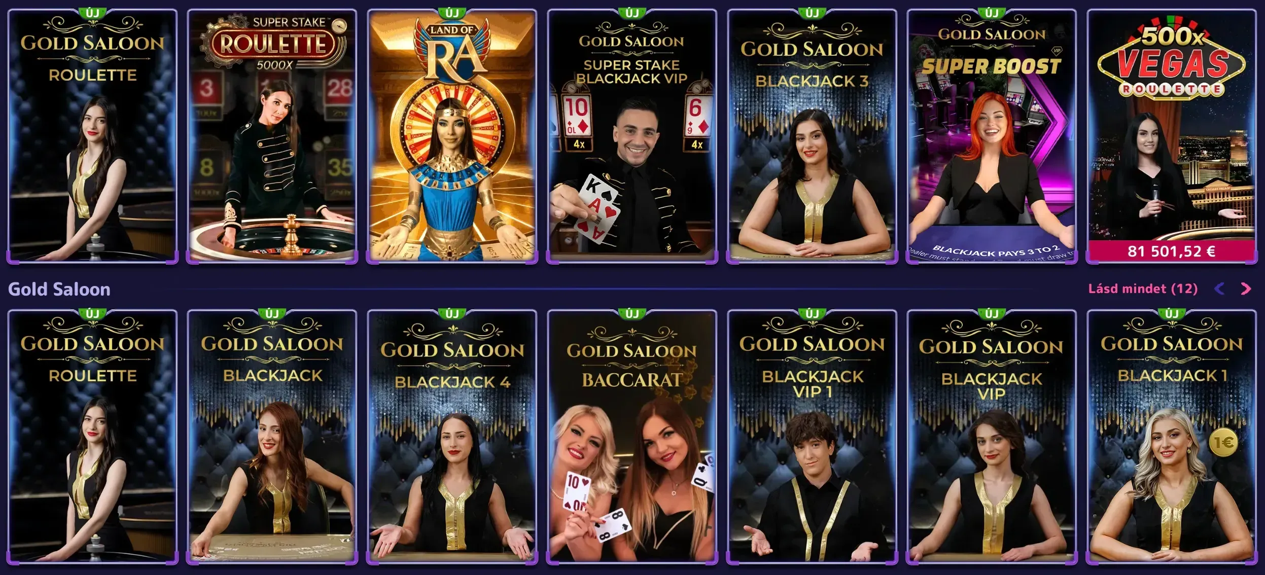 Élő kaszinó az Alfcasino